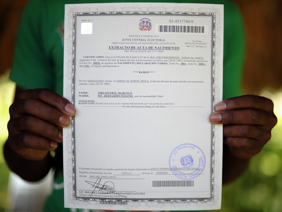 Religious Weigh God S Law Against Country Haitian Birth Certificate