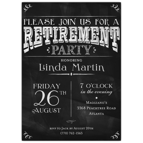 Retirement Party Invitations Invitation Template Free