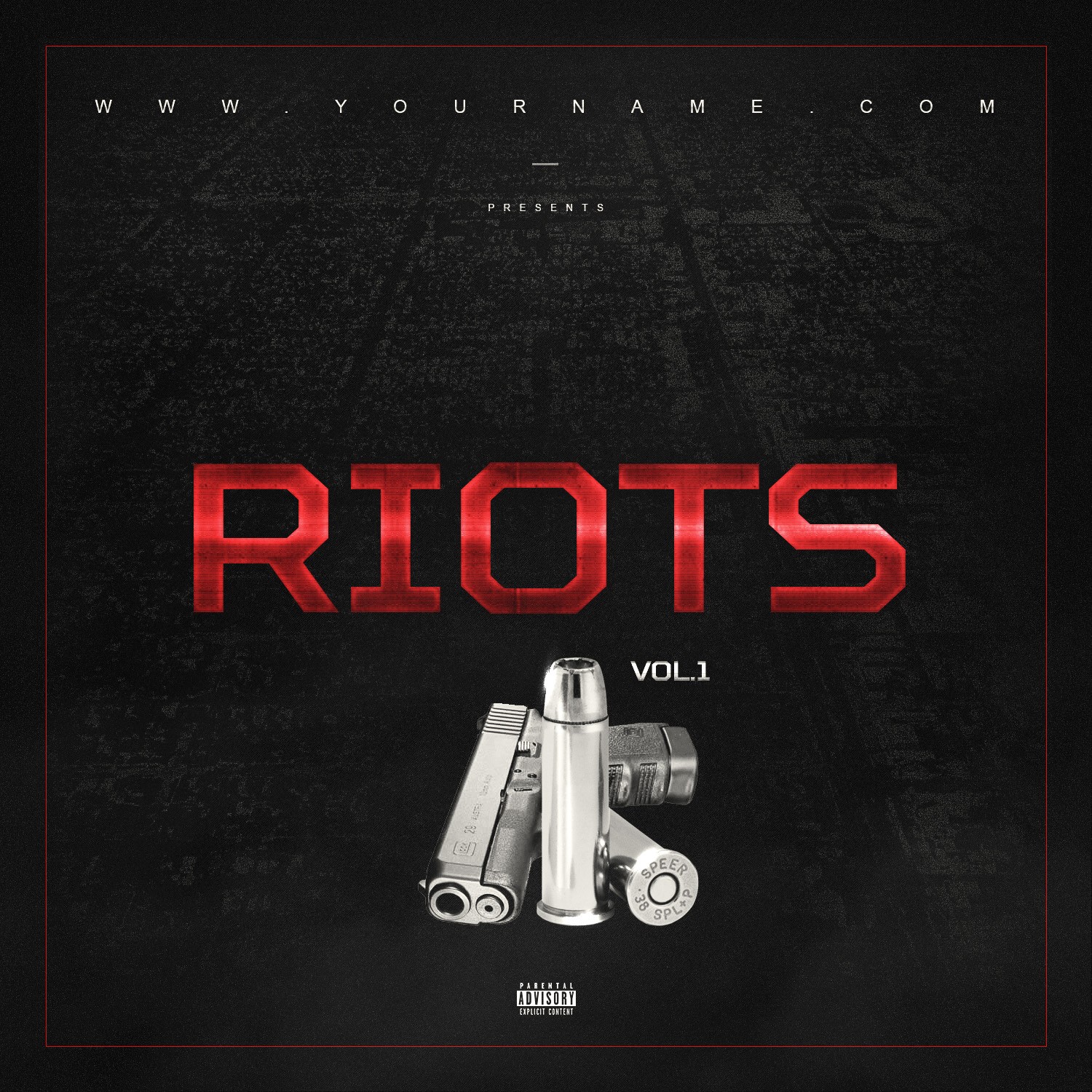 Riots Mixtape Cover Template