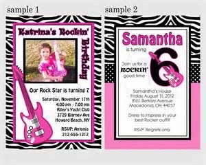 Rock Star Invitation Template Free Bing Images Birthday Party