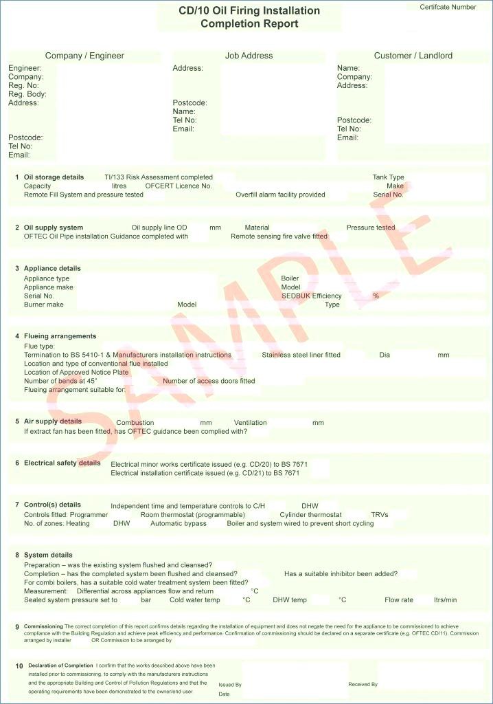 Roof Certification Form Template Awesome Inspection Report Sample