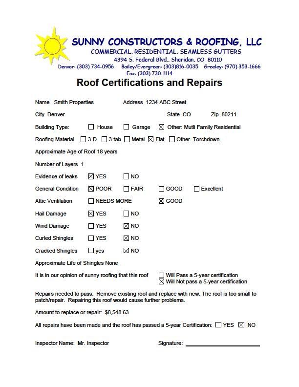 Roof Certifications Warranties Residential Commercial Roofing Certification Template