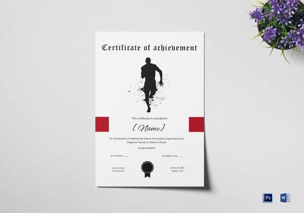 Running Certificate Template 7 Free Word PDF Documents