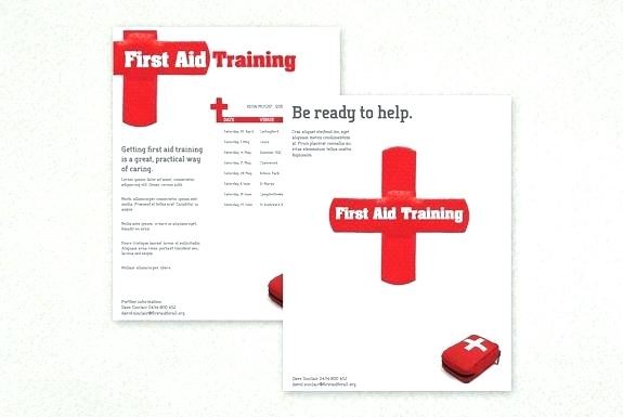 Running Flyer Template Free Templates Ourshark Co First Aid