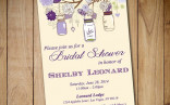 Rustic Bridal Shower Invitation Template Mason Jar Wedding Download