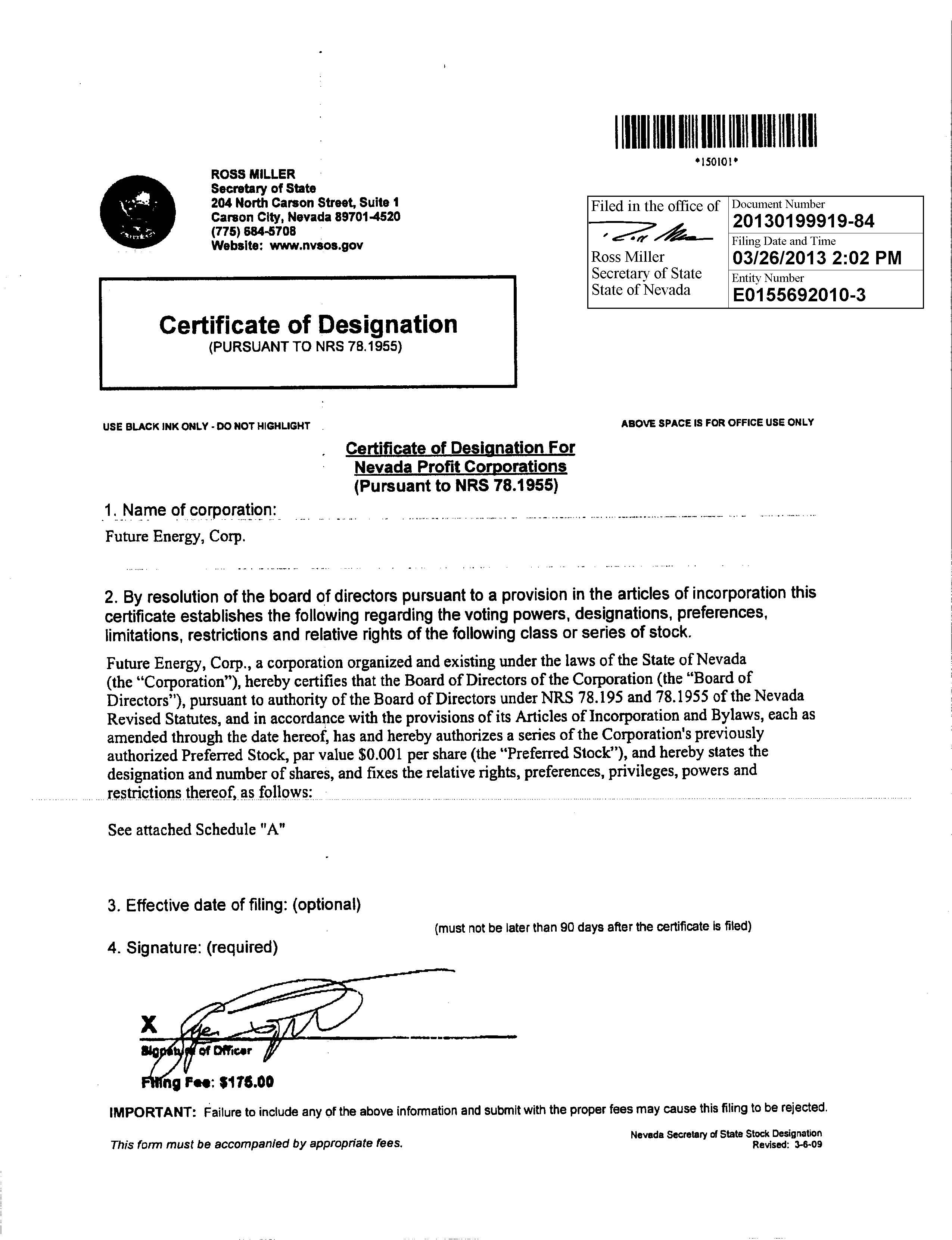 Sample Certificate Of