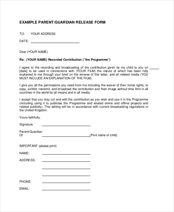 Sample General Release Forms 11 Free Documents In PDF Doc