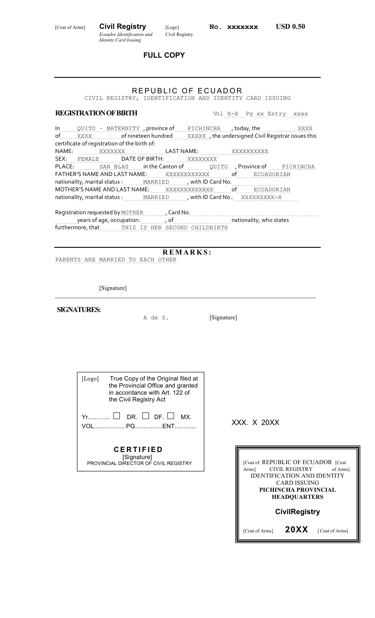 Sample Of Birth Certificate Translation From Russian T As Translate Mexican To
