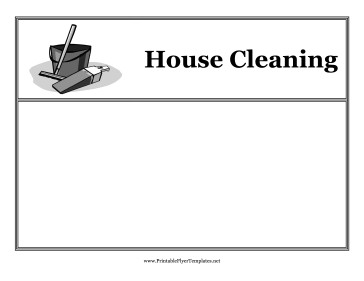 Samples Of House Cleaning Flyers Zrom Tk Free