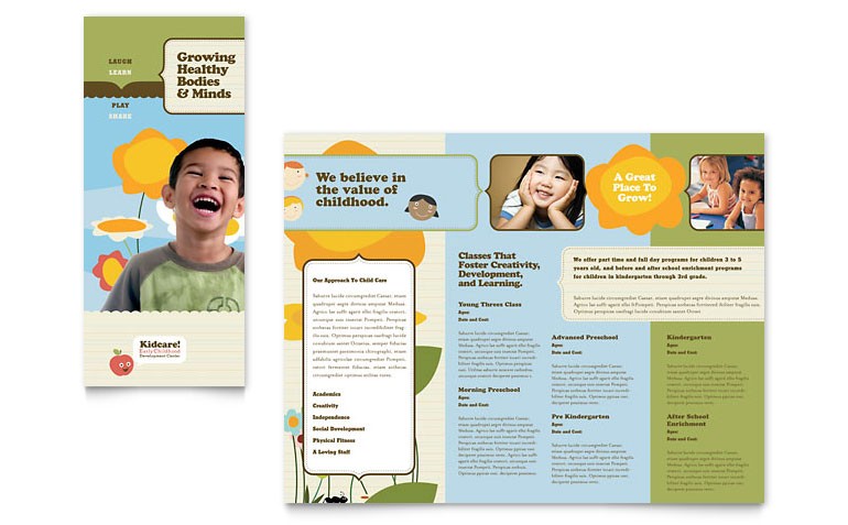 School Brochure Template Free Download Elementary