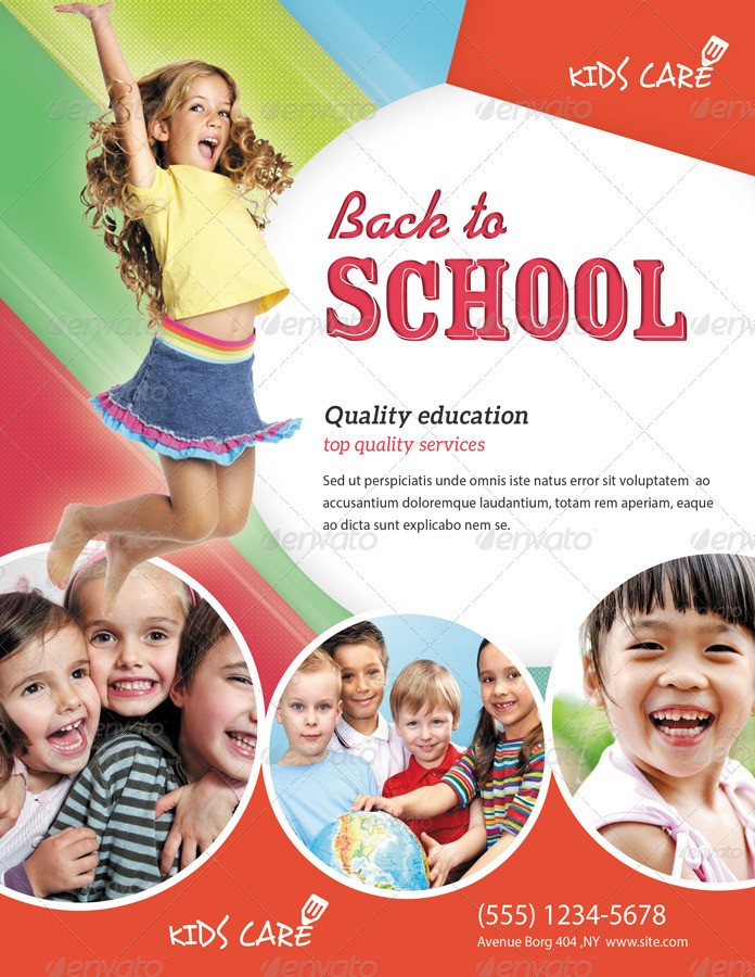 School Flyer Template Free Zrom Tk Brochure Design