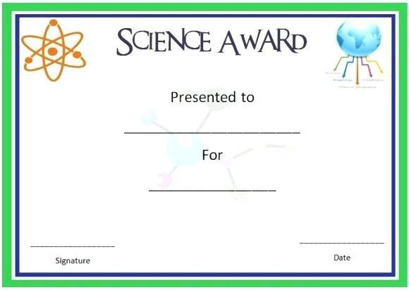 Science Award Certificate Super Scientist Certificates Free