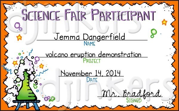 Science Award Certificate Super Scientist Free Fair Certificates