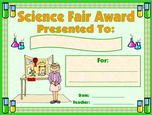 Science Award Certificates Free