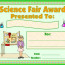 Science Award Certificates Printable