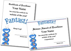 Science Certificate Templates Printable Certificates