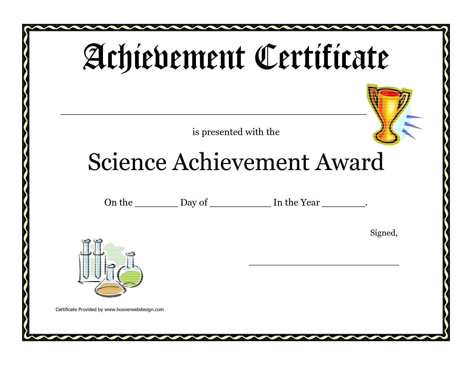 Science Fair Award Certificate Template Free Printable Certificates