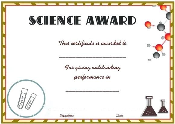 Science Fair Certificate Template Free Certificates Books Worth Printable