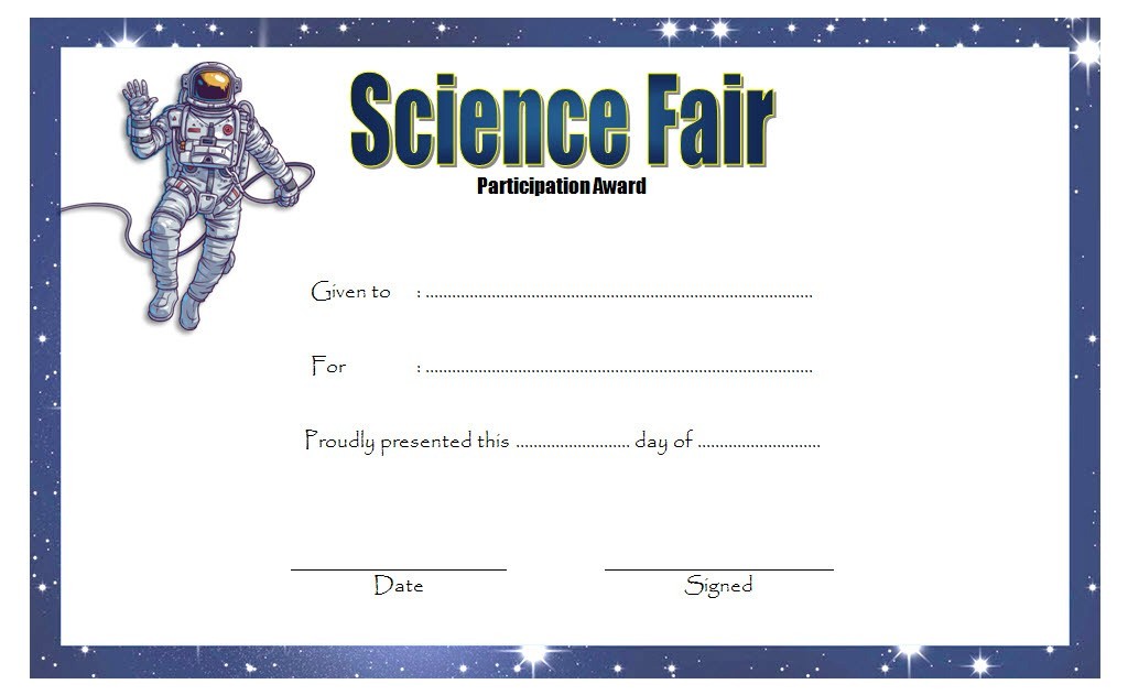 Science Fair Certificate Templates Best 10 Free