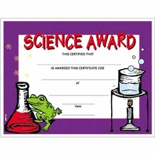 Science Fair Certificates Award Certificate Free