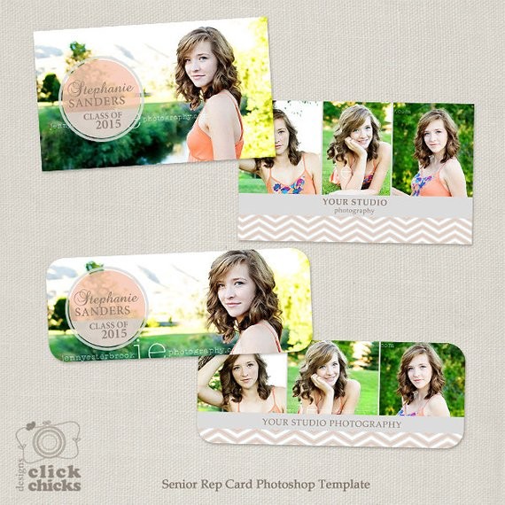 Senior Rep Card Template For Photographers 005 Millers And Etsy Cards Templates