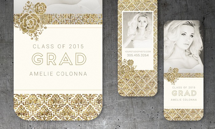 Senior Rep Card Template Inspired By Chanel Couture Templates Free