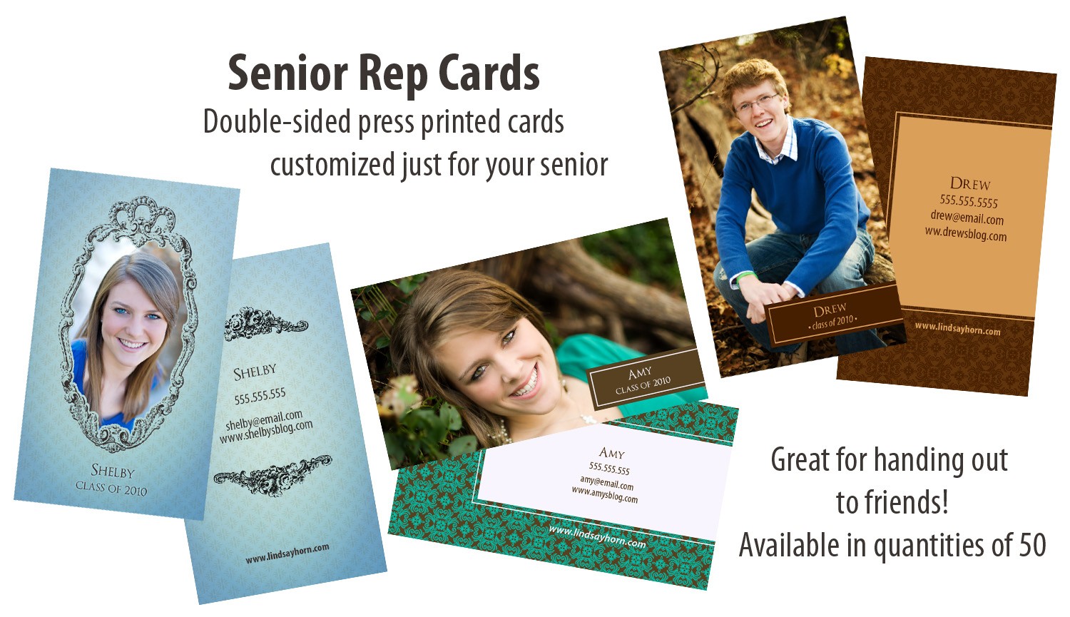 Senior Rep Cards New Product Spotlight Templates For