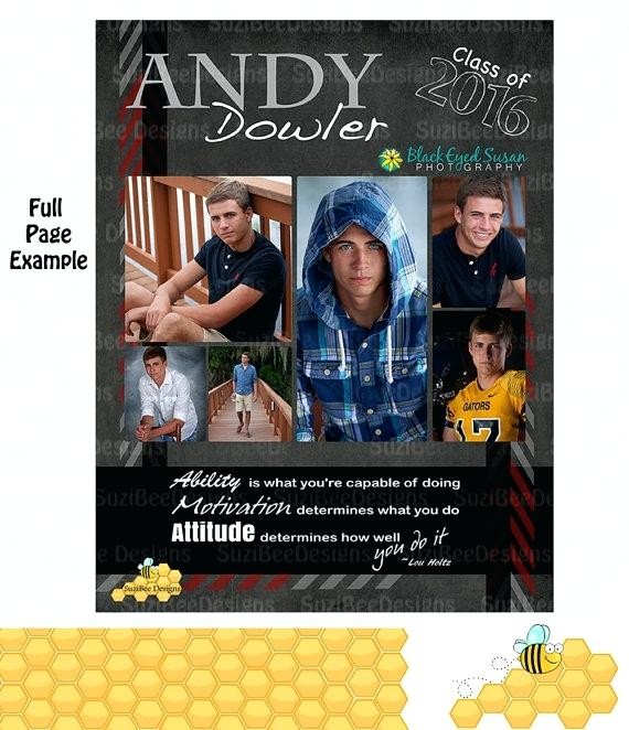 Senior Yearbook Page Layout Template Ad Ideas Voipersracing Co