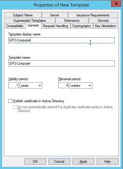 Server 2012 Configuration Certificate Templates Networking Fun Active Directory