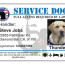 Service Dog Certificate Template Id Animal
