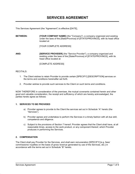 Services Agreement With Royalties Or Commission Template Sample Royalty