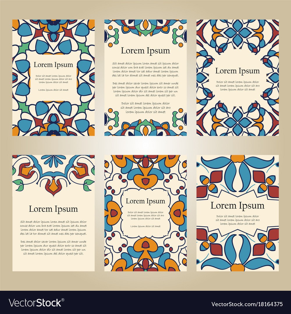 Set Of Colorful Brochure Templates Royalty Free Vector