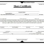Share Certificate Format Doc Best Of Sample Stock