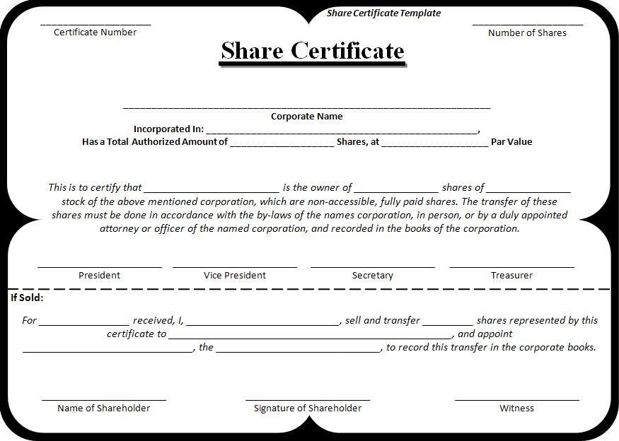 Share Certificate Ukran Agdiffusion Com Template