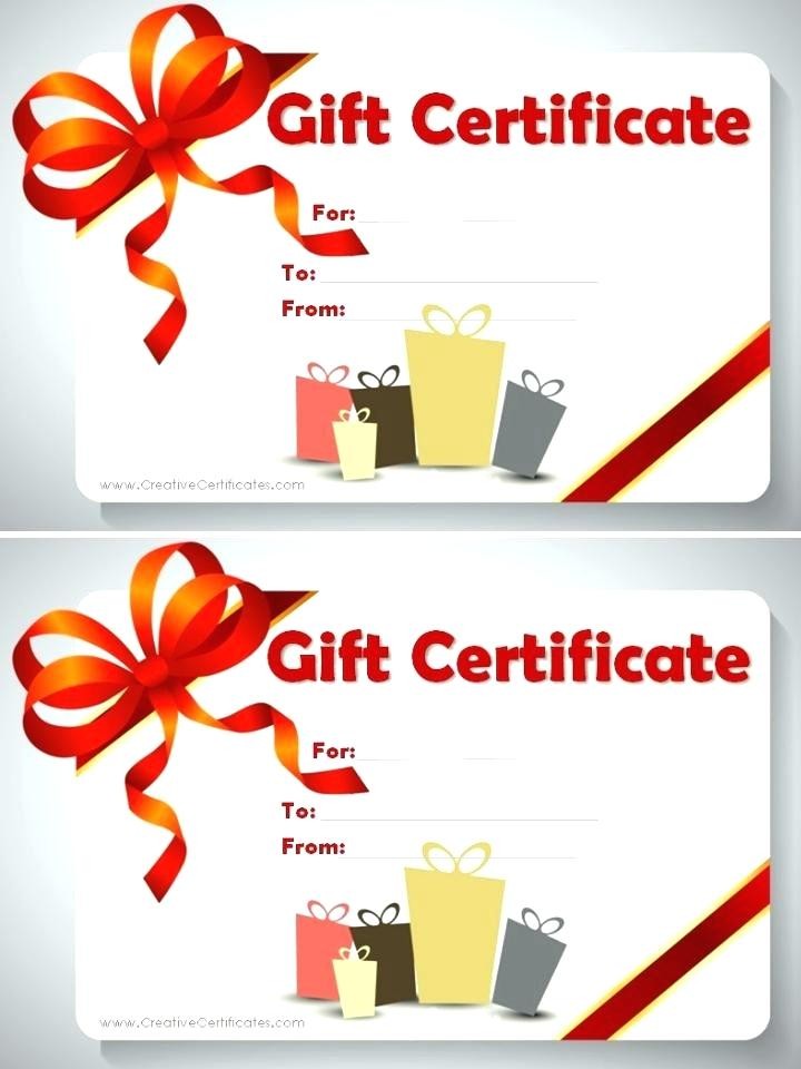 Shopping Spree Certificate Template Printable Gift Free