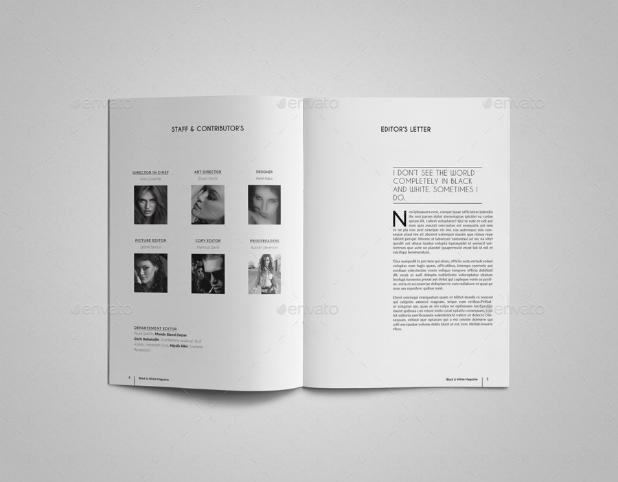 Simple Clean Magazine Template III By Uloel