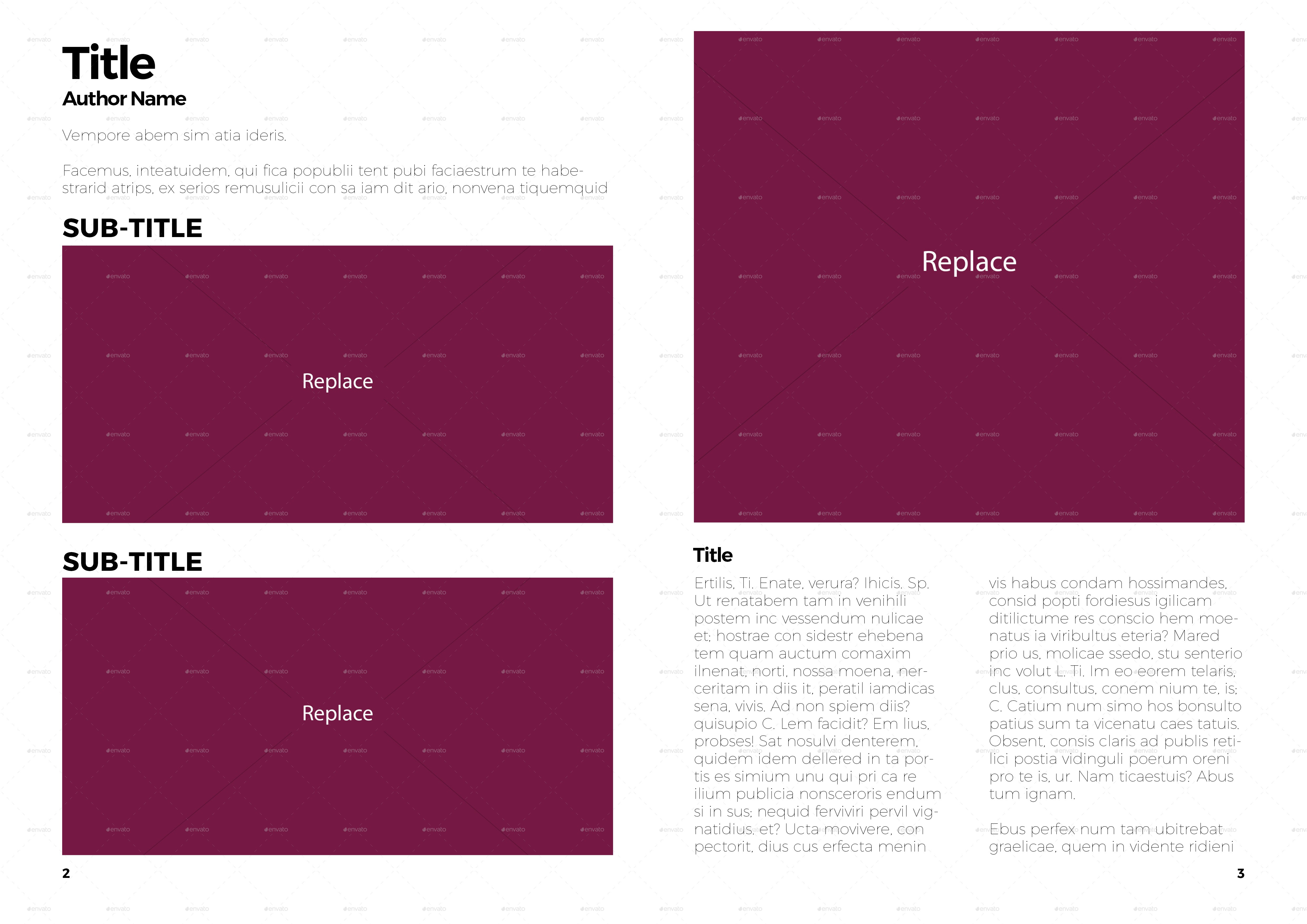 Simple Magazine Template By DIYDesigns