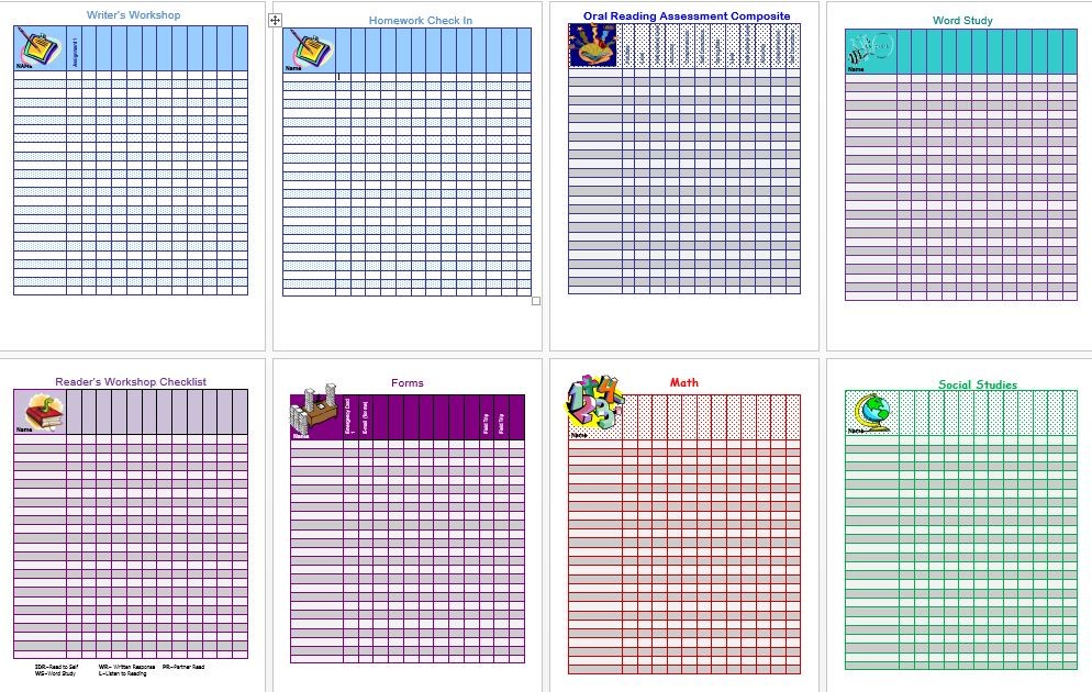 Simplify Your Life With An All In One Teacher Organizer Scholastic Free Printable Gradebook Sheets For Teachers