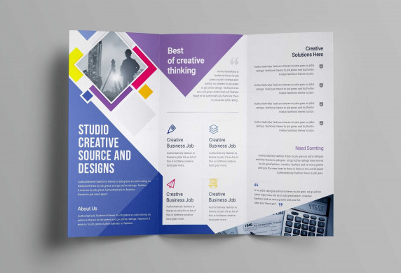 Single Page Brochure Templates Psd E Annual Report Template