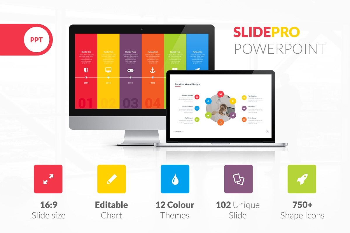 SlidePro Powerpoint Presentation Templates Creative Unique Free