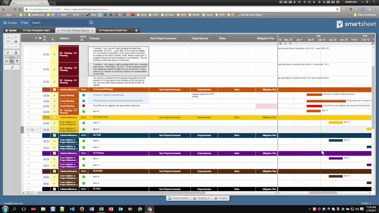 Smartsheet Solution Team Project Reporting Template YouTube