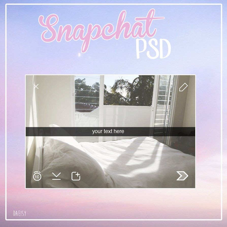 Snapchat Template PSD By Daeisy Photoshop Pinterest