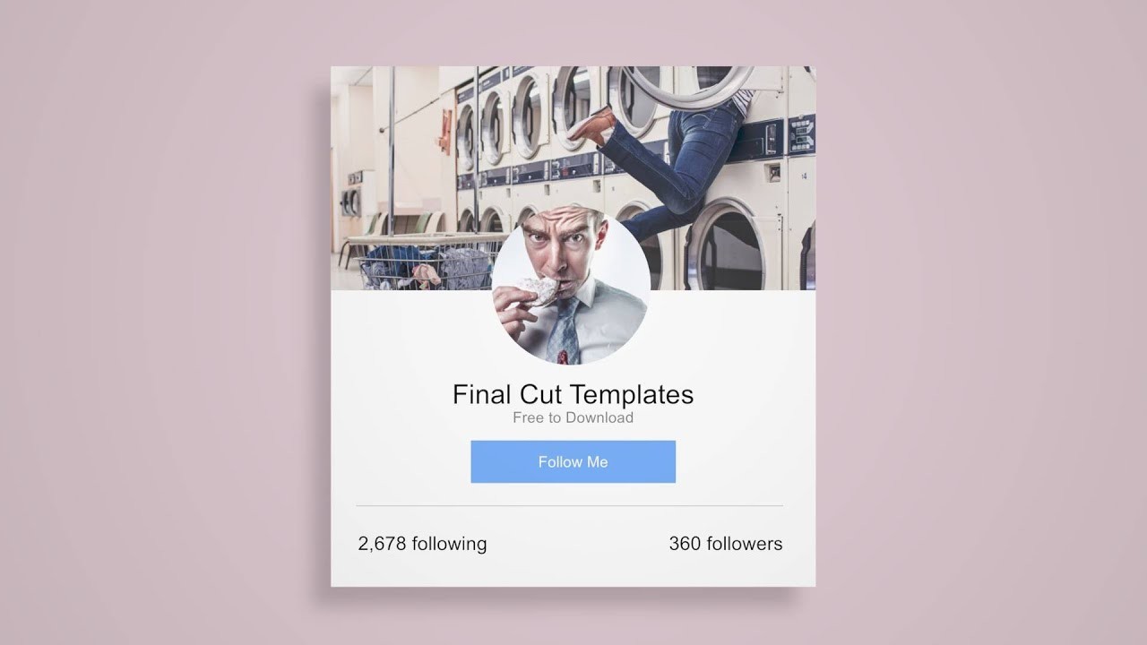 Social Package Free Apple Final Cut Motion Template YouTube