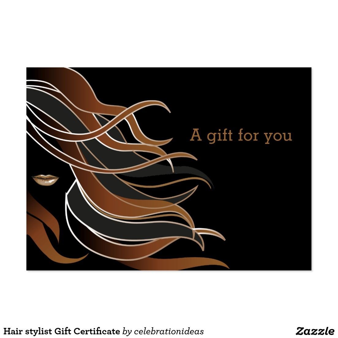 Sold Hairstylist GiftCertificate Large BusinessCard Hairdresser Zazzle Gift Certificate