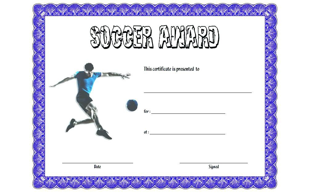 Sports Certificate Templates Free Printable Template Vector Soccer Certificates