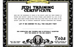 Star Wars Birthday Jedi Training Certificate Printable DYI