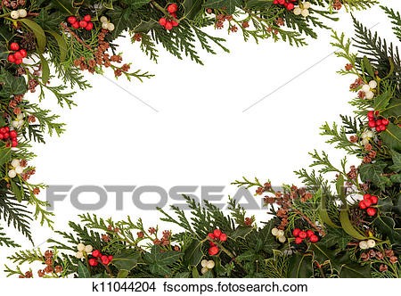 Stock Photo Of Christmas Border K11044204 Search Images