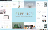 Stock Powerpoint Templates Free Download Every Weeks Sapphire Minimalist