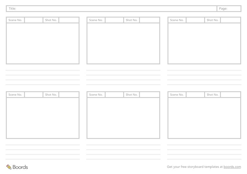 Storyboard Template Photoshop Ukran Agdiffusion Com Free Templates For Photographers