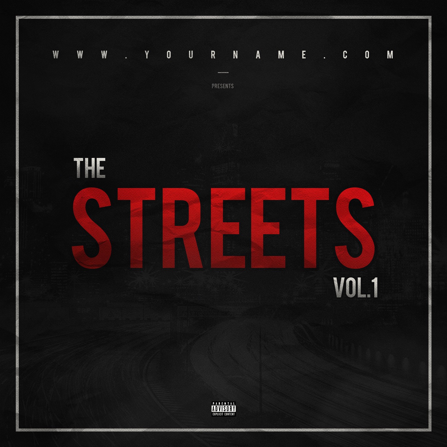 Street Mixtape Cover Template VMS